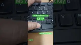 MS Word Shortcut Key to view Page Layout #shorts #shortsvideo #msoffice #msword #mswordforbeginners