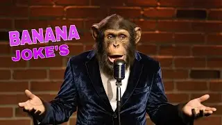 Monkey Funny Joke's On Stage 😂 | Stand Up Comedy By Monkey 🎙️| Banana Joke's 