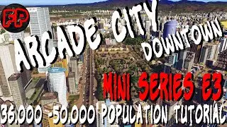 ARCADE City Mini-Series Ep.3 Cities Skylines Sunset Harbor Vanilla City Building Tutorial Timelapse