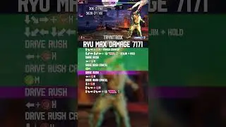 NEW GOD RYU MAX DAMAGE  #sf6 #streetfighter #fgc #ryu #sf6ryu
