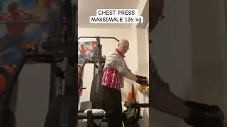 CHEST PRESS MASSIMALE 126 kg #massimotaramasco #chestpress #fitnessmotivation