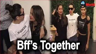 Funny Moments of Karisma Kapoor & Amrita Arora at Malaika’s Diva Yoga Launch | HD Video