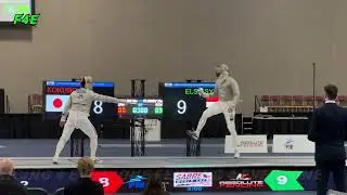 Semi-Final SMS 🔹15 KOKUBO Mao🇯🇵 vs 🔸11 ELSISSY Ziad 🇪🇬 - Absolute Fencing Sabre World Cup 2026