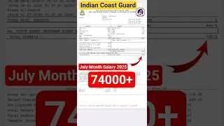 Coast Guard July Salary Slip 2025 #shortsfeed #shortvideo #coastguard #icg #viralvideo #icgsalary