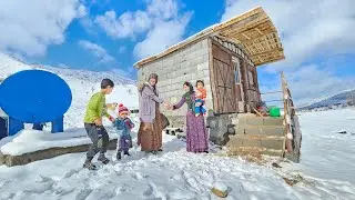  A Winter Day and a Heartwarming Visit in Shokat&rsquo;s Cabin ❄️🏡