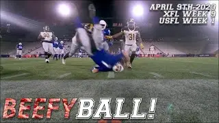 USFL Returns! | BEEFYBALL! XFL Week 9/USFL Week 1