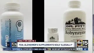 FDA: Alzheimer's supplements sold 'illegally'