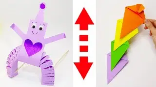 6 moving paper toys | Fun and easy paper game