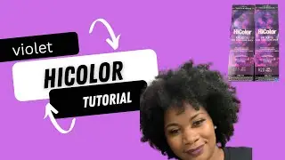 HICOLOR Violet on natural hair  Deep Violet Red Violet