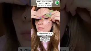 Gua Sha Tutorial | Learn Facial Gua Sha | Natural Facelift #shorts #guasha #facecare #glowingskin
