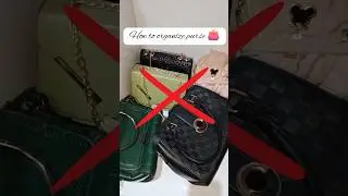 Storage Ideas For Hand Bags / How to organize purse  #yt #ytshorts #shorts #hack #storage #ideas