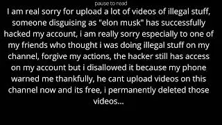 My Apologies. [Announcement]