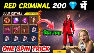 Top red criminal bundle 1 spin trick | kitna daimond lagega | top criminal bundle one spin trick