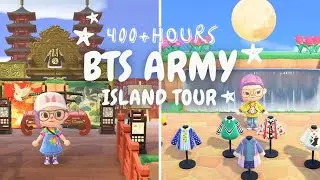 💜 400+ Hours BTS ARMY Themed Island Tour (Animal Crossing New Horizons)