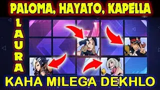 PALOMA, LAURA, HAYATO, KAPELLA KAHA MILEGA DEKHLO | MEMORY ALBUM EVENT | FREE FIRE NEW EVENT