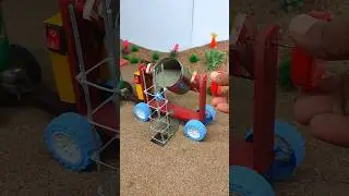 Diy mini tractor house construction | making mini house science project | tractor machine #Shorts 10