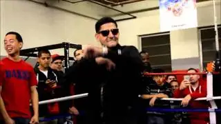 Angel Garcia Entertaining the Crowd