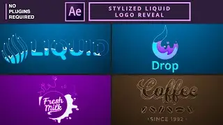 Stylized Liquid Logo Reveal | After Effects Tutorial