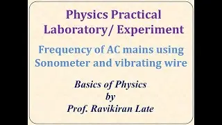 Frequency of AC mains using sonometer & vibrating wire : Practical #Physics,#practical,#sonometer,