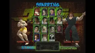 Fighting Fury: Selecci&oacute;n de Personaje y Escenario.