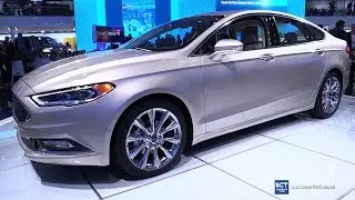2017 Ford Fusion Platinum - Exterior and Interior Walkaround - Debut at 2016  Detroit Auto