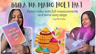 Holi Color Pop Card | How To Make Holi Prank Card | Handmade Holi Color Pop Up Card | PR Crafts