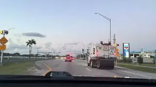 Driving from Redland Florida on SW 177th Ave to US 1 south in Key Largo, Florida neighborhood
