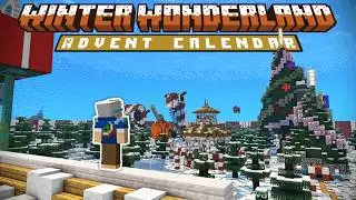 I Built a Minecraft Winter Wonderland for Christmas Inside a Giant Snow Globe!