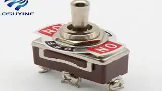 Silver Contacts high quality 3 screw momentary toggle switch,(ON) OFF (ON) spring return