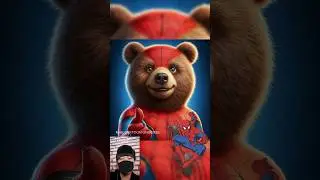superhero but Bear 💥 ALL CHARACTER MARVEL DC #marvel #AVENGERS #dc #shorts