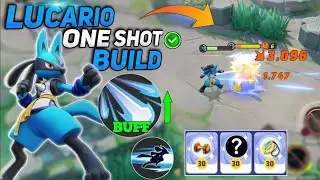 Use this build on Lucario to Destroy the Enemy with Extreme Speed! Pokemon unite