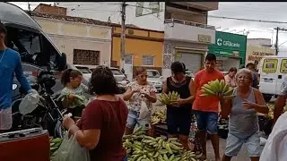 Centro São Caetano-pe Movimento Até Feira Frutas E  VerduRas 03/02/2024