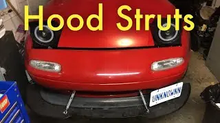 Hood Struts Install - Flyin Miata