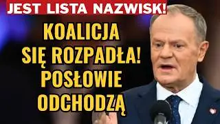 TUSK NA DNIE! POSŁOWIE ODCHODZĄ Z KOALICJI! ZNAMY NAZWISKA
