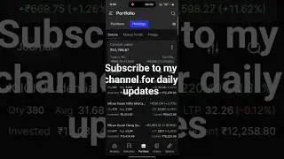 my live portfolio 29 oct 2025#trading #stockmarket #sharemarket #portfolioreview