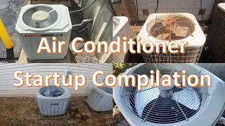 Air Conditioner Startup Compilation - 25 Startups