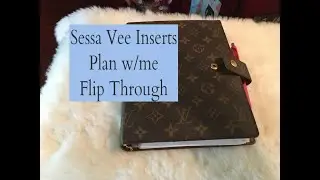 Louis Vuitton GM agenda | Plan With Me | Flip Through | Sessa Vee Inserts |  REBECCA BARTON