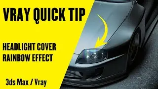 3DS MAX + Vray Tutorial | Headlight Rainbow Material