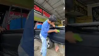 Skotlet wraping fullbody hitam doff mobil L300