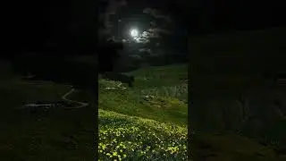 Night Time Relaxing #moon #nighttime #nightsky #foryou #beautiful #nature #fyp #naturelover #scener