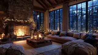 Relaxing Christmas Music 🔥 Gentle Fireplace Sounds for Peaceful Winter Evenings