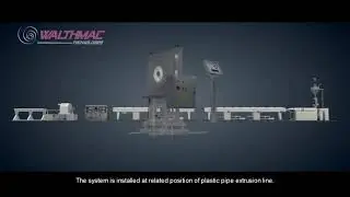 Online Ultrasonic thickness measuring system for plastic pipe