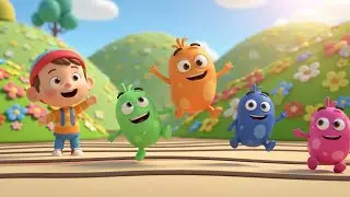 Fall Guys Wobbly Beans Tumbled Everywhere 🤣🫘 | Fun Toddler Song & Kids Rhymes