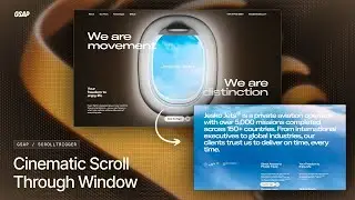 This Hero Scroll Animation Feels Like Looking Through a Window