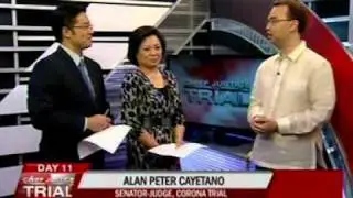 Sen. Cayetano on Day 11 of #CJonTrial