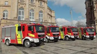 Neue HLF 10! - Fahrzeugübergabe von vier neuen HLF an freiwillige Feuerwehren in Chemnitz