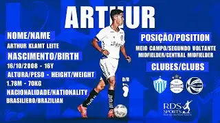 ARTHUR - Meio Campo/Segundo Volante • Midfielder/Central Midfielder - Highlights