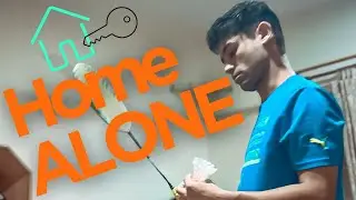 What i usually do at home | Wall Practice | Vlog | Shuttle | Home Alone