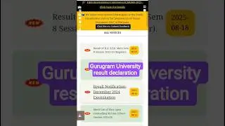 Gurugram University result declaration #study #exam #result #gurugramuniversity