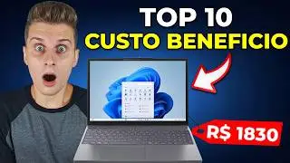 TOP 10 MELHORES NOTEBOOKS CUSTO BENEF&Iacute;CIO para Estudar e Trabalhar 2026!